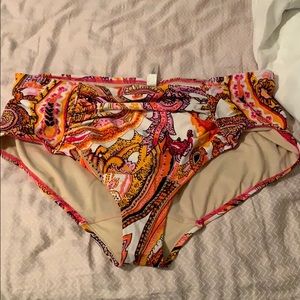 Lane Bryant Cacique Swim Bottoms. EUC. Size 22.